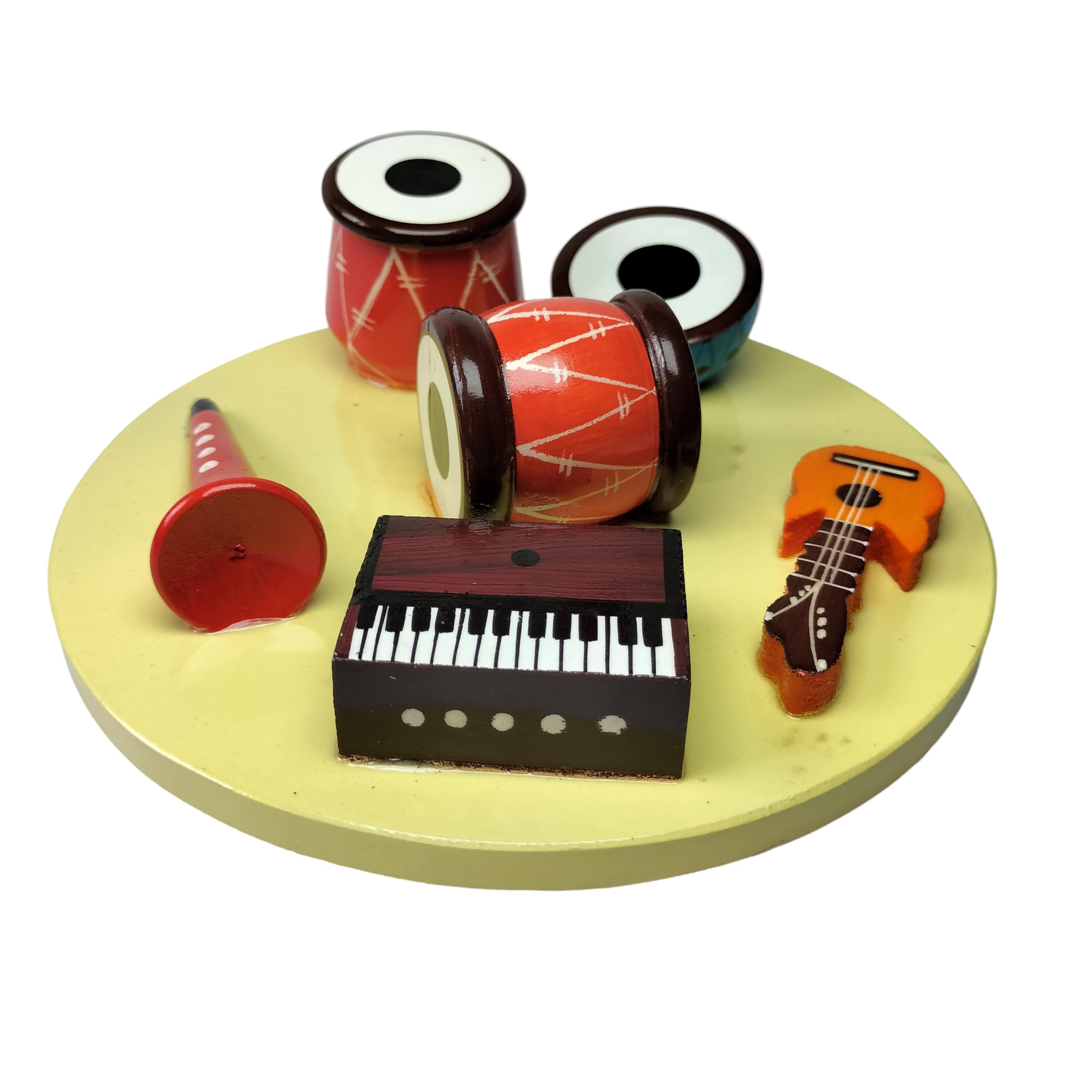 Channapatna Musical Instrument Set - Miniature Home Decor -2