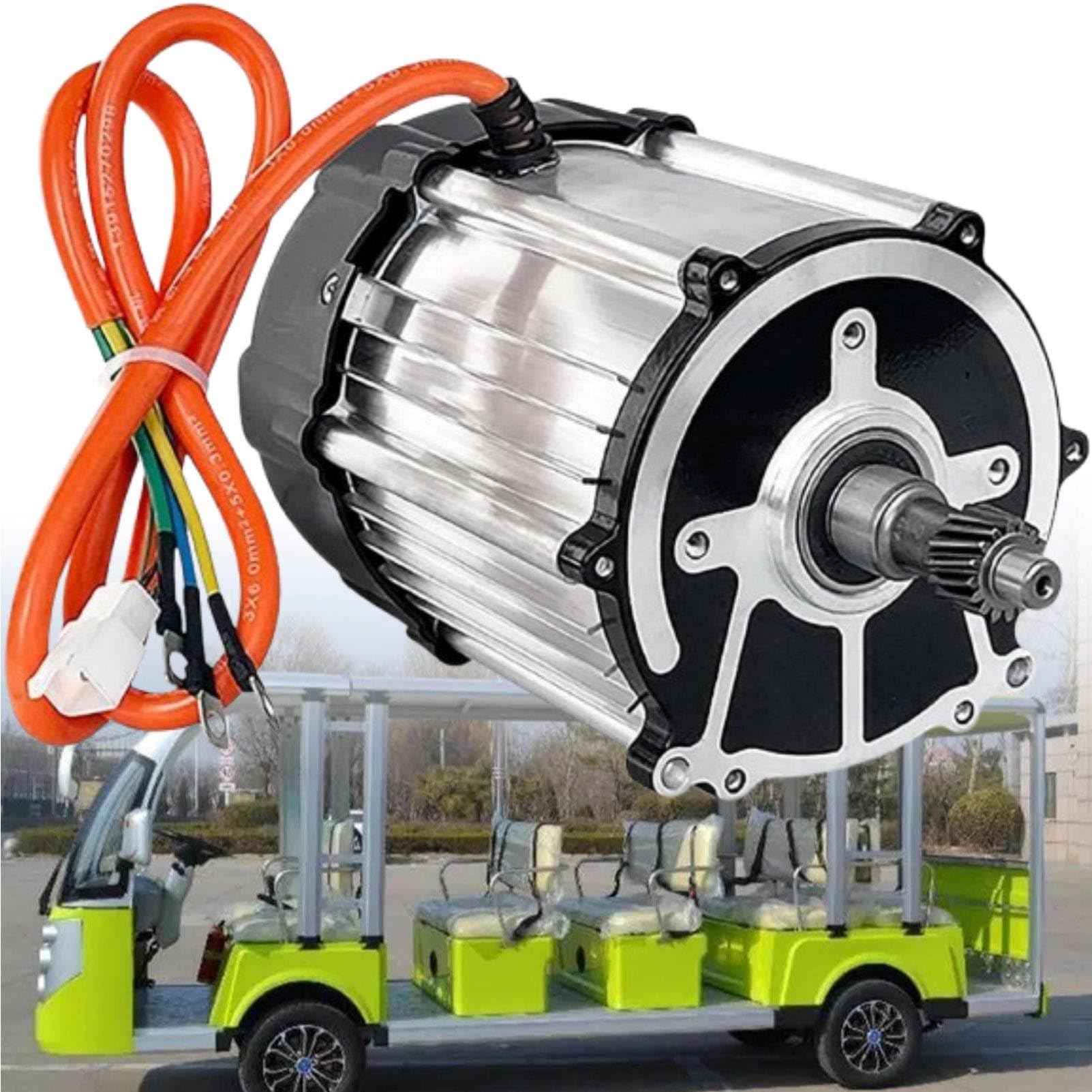 MhWrughts Brushless DC Motor Upgrade Kit Pure Copper Coil 48V 60V 72V 1000W-2000W High Efficiency for Electric Motorcycle Tricycle ATV 72v-1200w