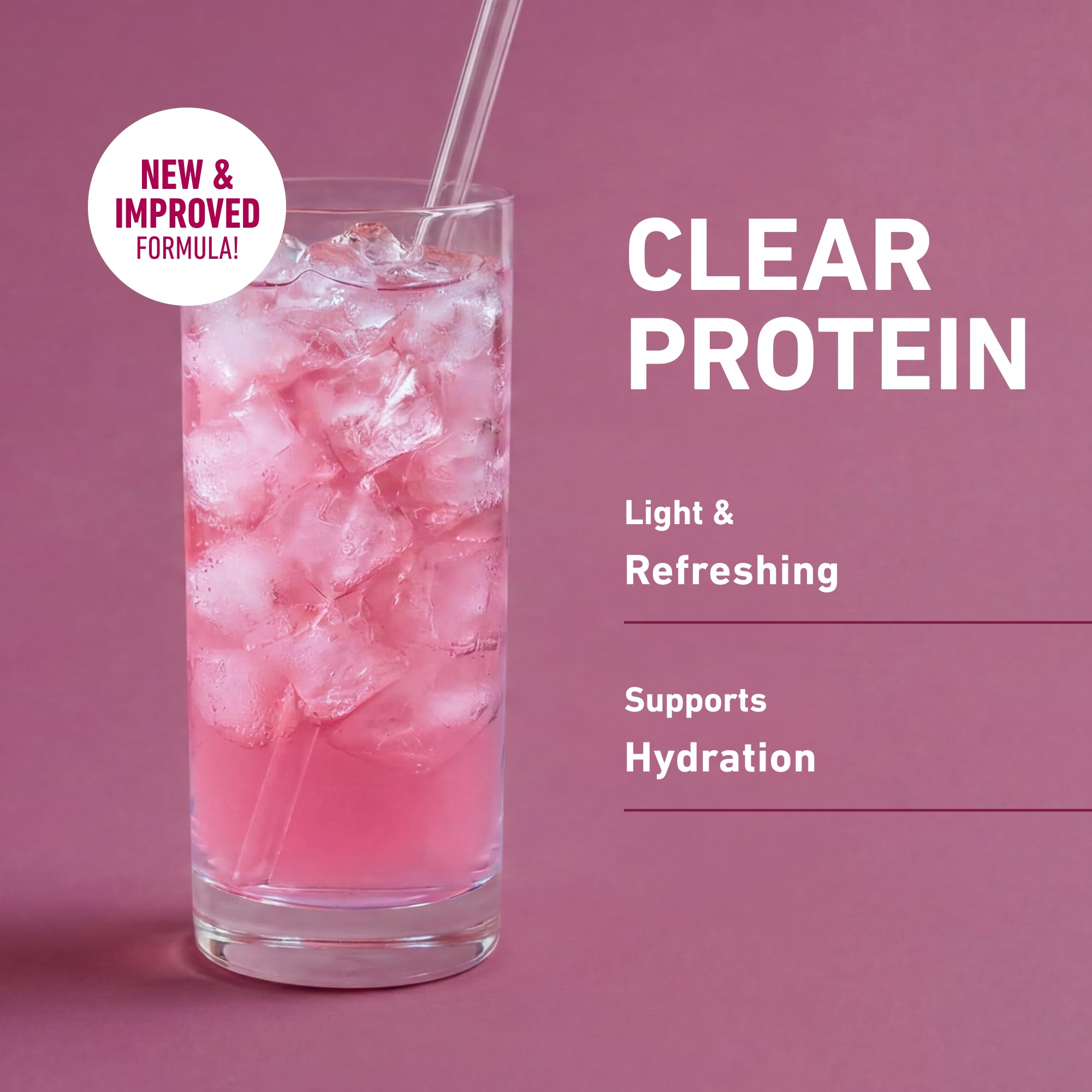 Isopure Clear Whey Isolate Protein Powder, Mixed Berry, 14 Serving — Amazon image 3