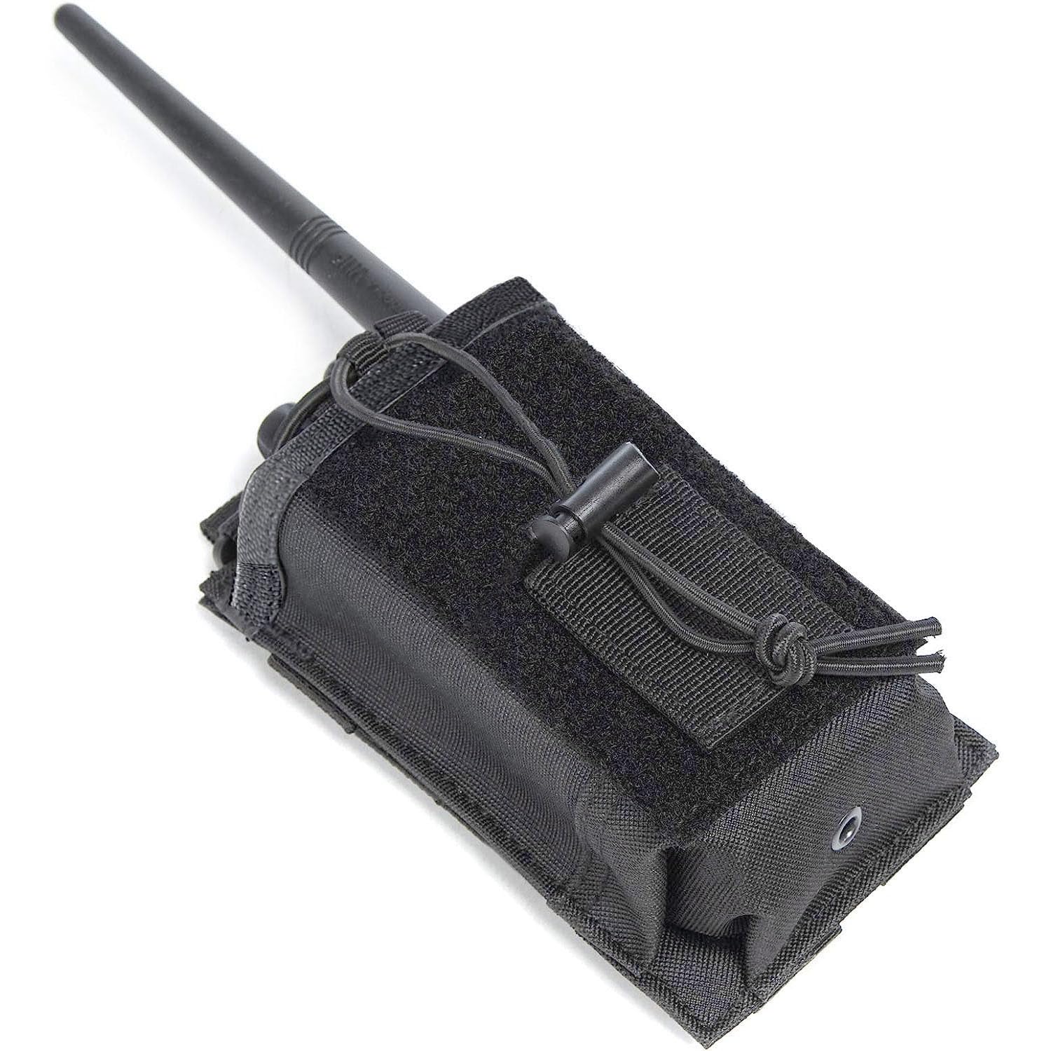 Molle Étui de Radio Tactique Porte Radio Housse, Sac pour Talkie-walkie, Support Radio Molle, Multifonctionnelle Talkie Walkie Pochette réglable pour Gilet, Support pour Talkie-walkie