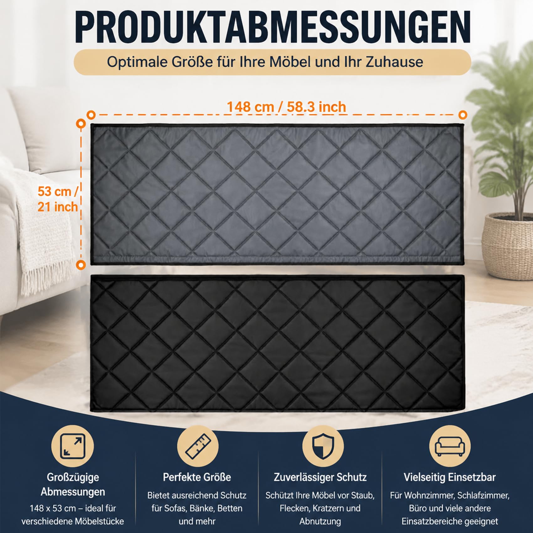 DZ'HUE Klimaanlage Abluftschlauch Isolierung, Isolierung für Abluftschlauch Mobile Klimaanlage, UV- & KäLteschutz, Thermo-Isolierung für 5,8–6 Zoll SchläUche für Haus & Garage (Grau-Reißverschluss)