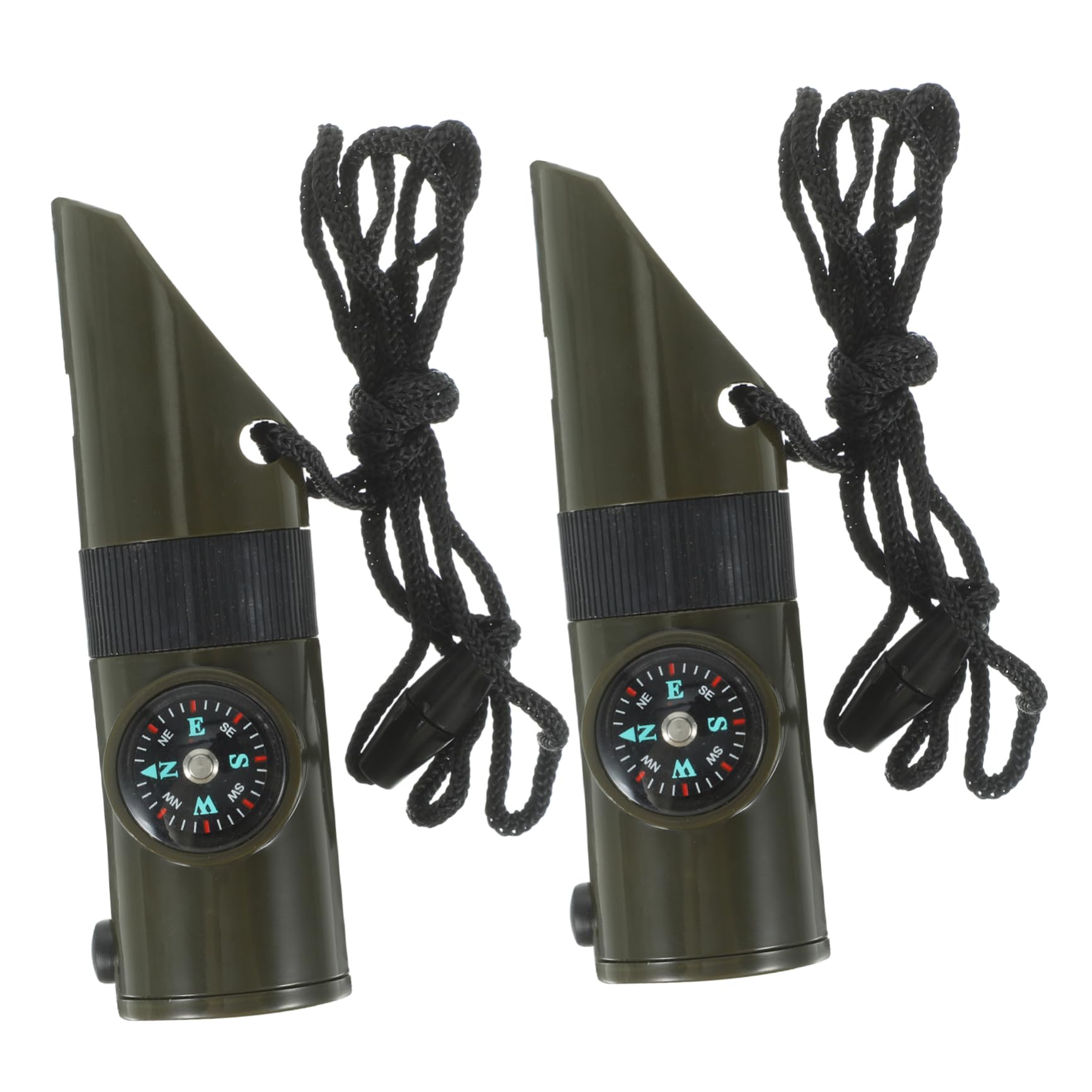 Yardwe 5 Ensembles Sifflet De Sauvetage Sifflet pour Bateau Sifflets De Sport Sifflets d'urgence Boussole Survie Sifflet De Sécurité Sifflet en Titane Alliage 2 Pièces * 5