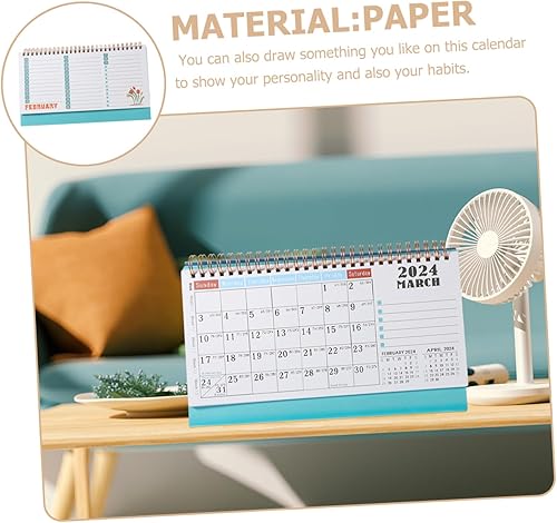 Miniatura 9 de VILLCASE 2024 Desk Calendar Desktop Calendar 2024 Custom Desk Calendar Easel Calendar Schedule Planning Calendar Flip Calendar for Desk Planner