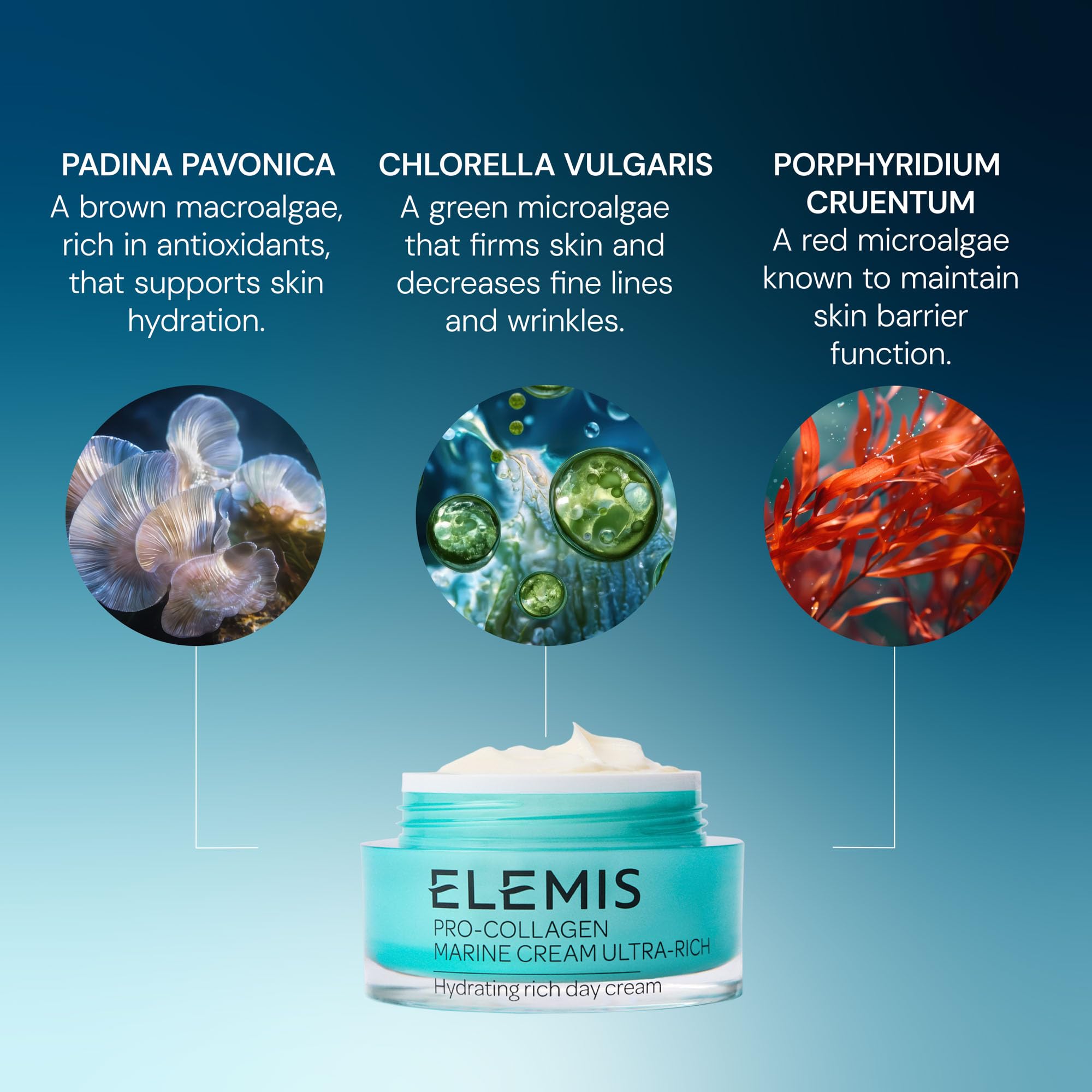 ELEMIS Pro-Collagen Marine Cream Ultra Rich – Deeply Hydrating Anti-Wrinkle Cream for Dry Skin, Firms, Smooths and Nourishes Dry Skin