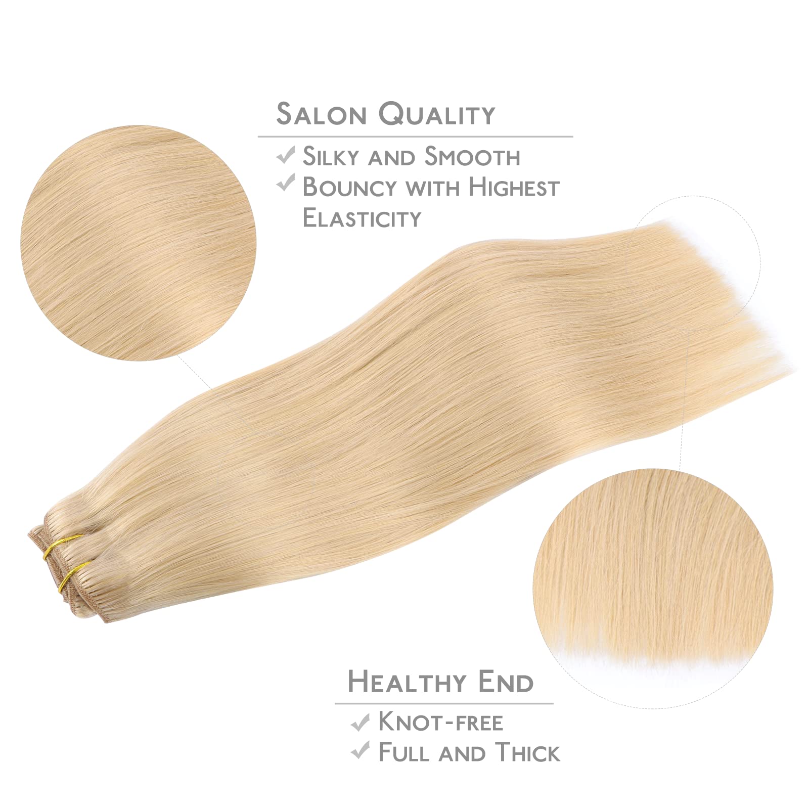WENNALIFE Clip in Hair Extensions Human Hair 16 Inch 120g 7pcs Dark Brown Hair Extensions Clip in for Women Real Human Hair Double Weft Rallonge Cheveux Humain Extension Real Hair Extensions — view 371