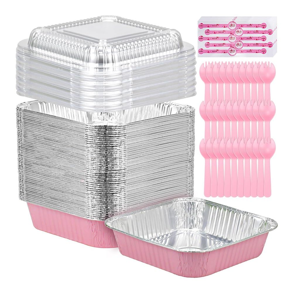 Bandejas de aluminio para hornear brownies en los picnics familiares