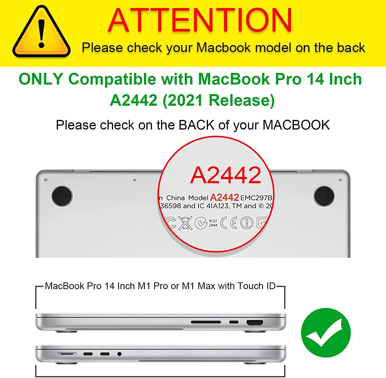Película Palmrest & Trackpad Protector Para Macbook New Pro 14.2