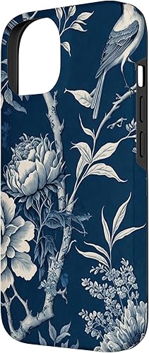 Miniatura 5 de Funda para iPhone 11 Pro Chinoiserie Floral Toile Azul y Blanco