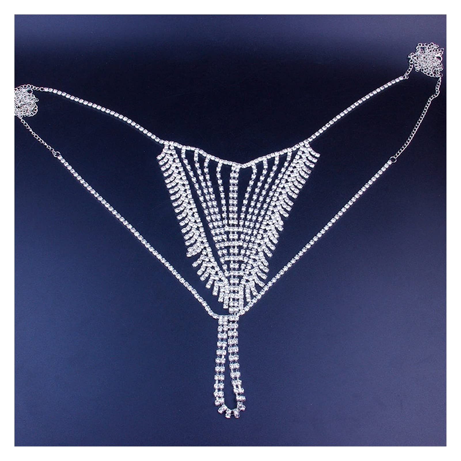 Amazon.co.jp: ボディチェーン ビキニジュエリークリスタル