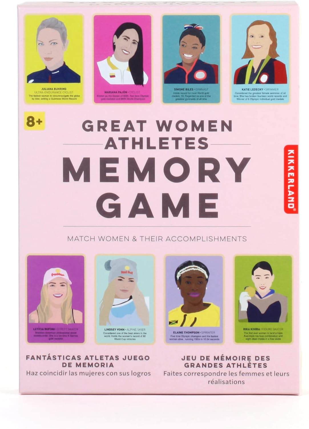 Kikkerland Great Women Athletes Memory Game
