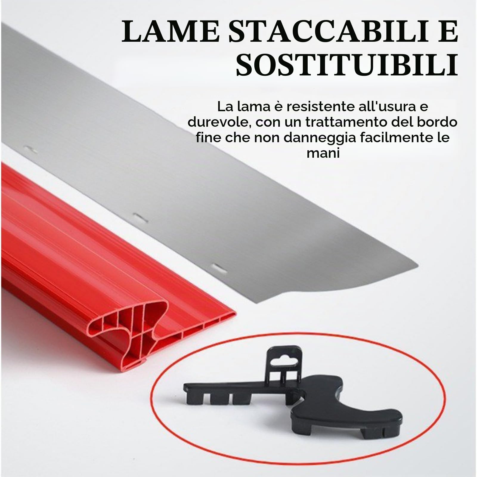 Spatola Superficie, 11PCS 0,5mm Set Spatole 80cm/60cm/40cm/25cm Strumento Spatola Con Lama Acciaio Inossidabile Spatole Superficie Decorazione Parete Un'Ampia Area Lavoro Con Asta Telescopica