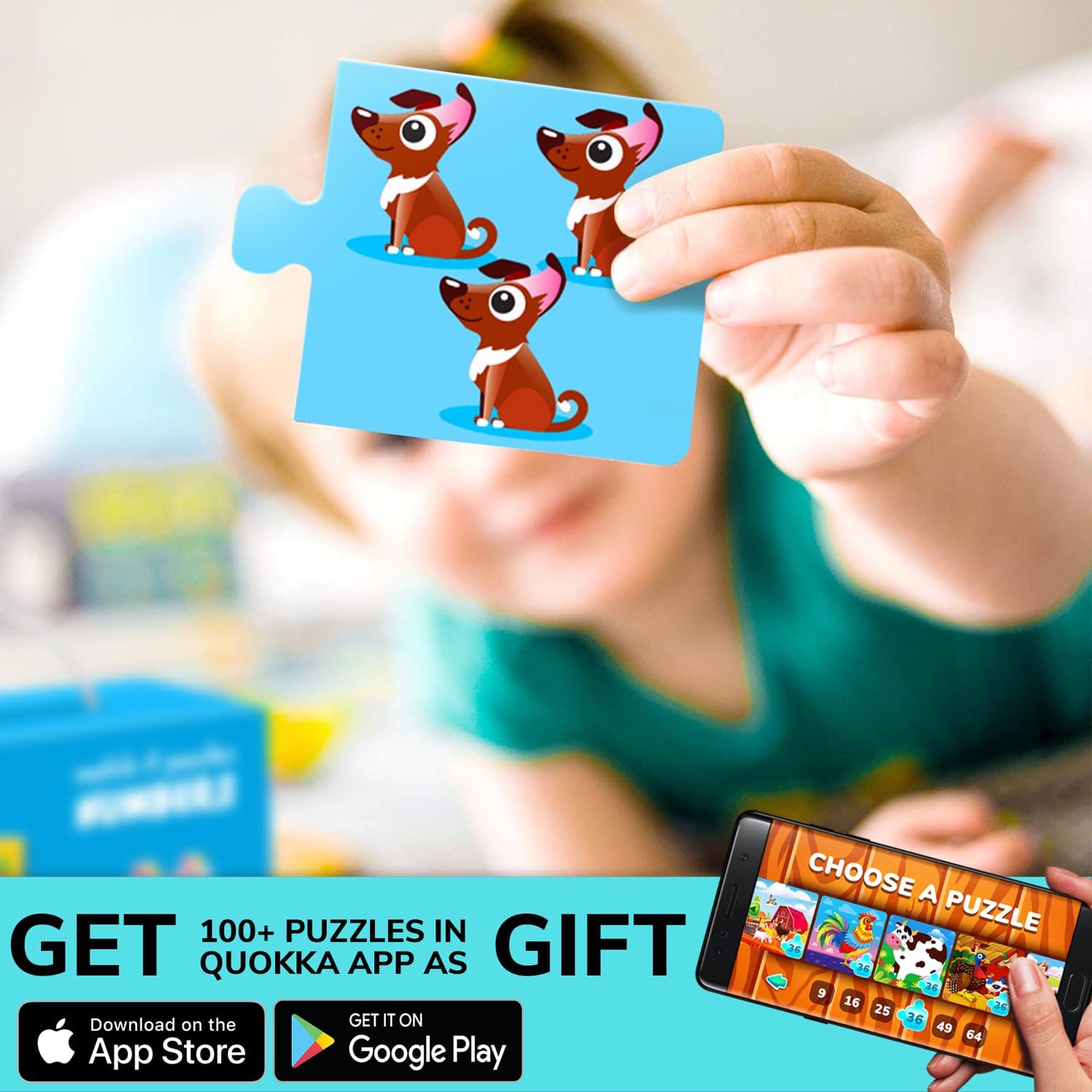 QUOKKA 5X MEGASET Puzzles for Toddlers 3-5 - Matching Games for Kids Ages 2-4 - Numbers Animals Opposites ABC Learning for Toddlers 1-3 Year Old - Educational Toy Activities for Boy and Girl