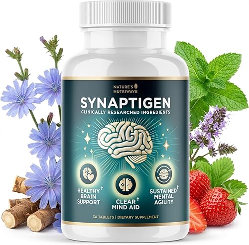 Nature's NutriWave Synaptigen – Suplemento natural con polvo de inulina, probióticos 3.5 mil millones de UFC, para el bienestar diario – Fabricado