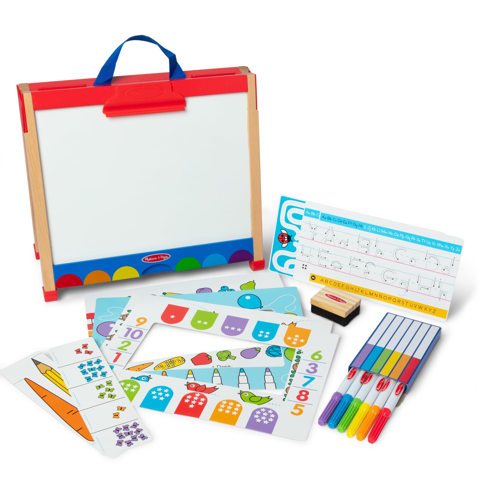 Amazon.com: Melissa & Doug Take-Along Double-Sided Wooden Tabletop