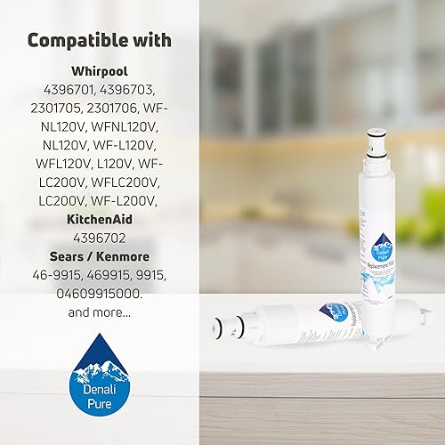 Miniatura 9 de 2-PackWhirlpool et1fhtxmq01Frigorífico Filtro de agua de repuesto Cartucho de filtro de agua para nevera Whirlpool 4396701COMPATIBLES