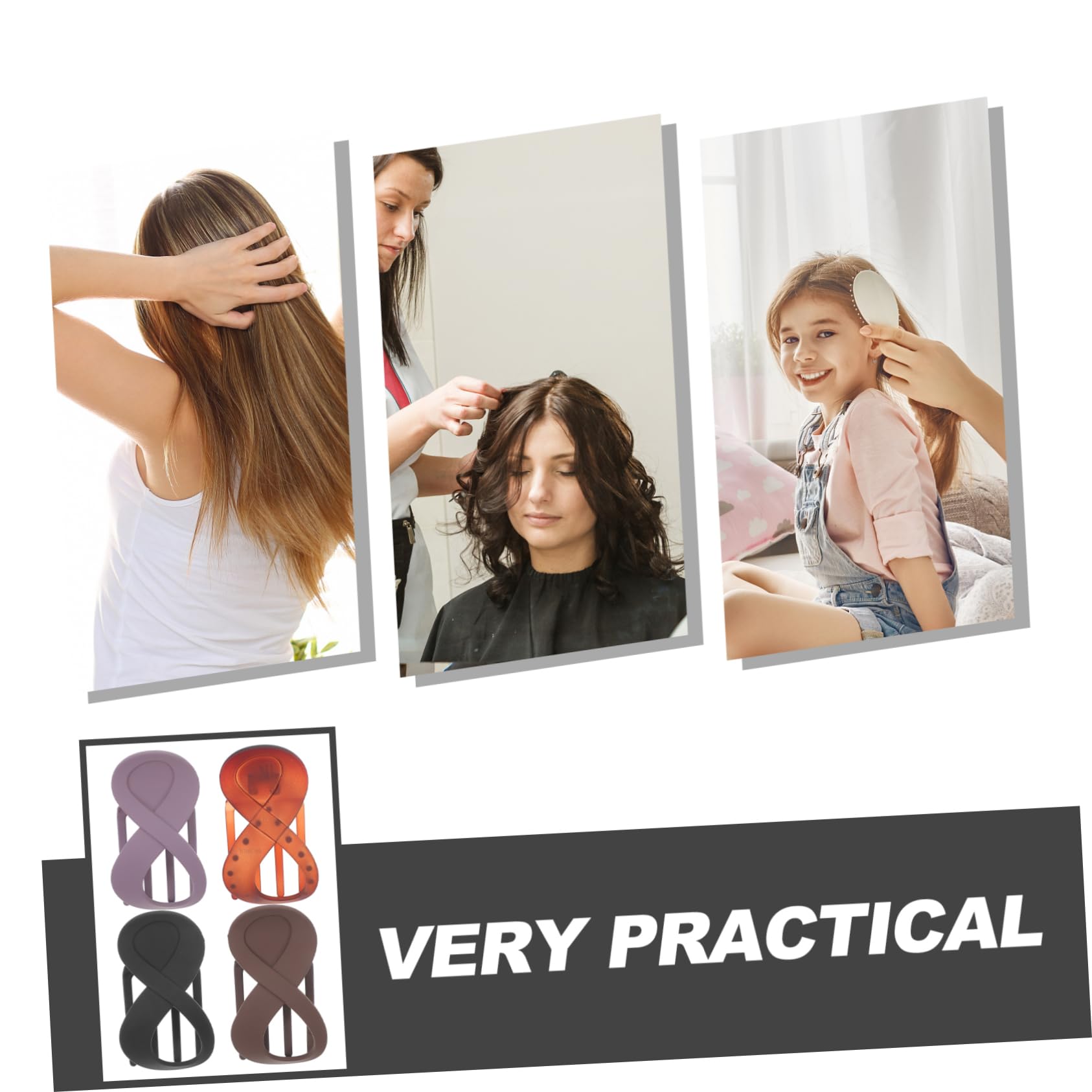Baluue 20stücke Teiliges Förmige Haarklammern Für Damen Rutschfeste Französische Haarspangen Braun Und Schwarz Für Dickes Und Haar Stilvolle Haaraccessoires Für Alltag