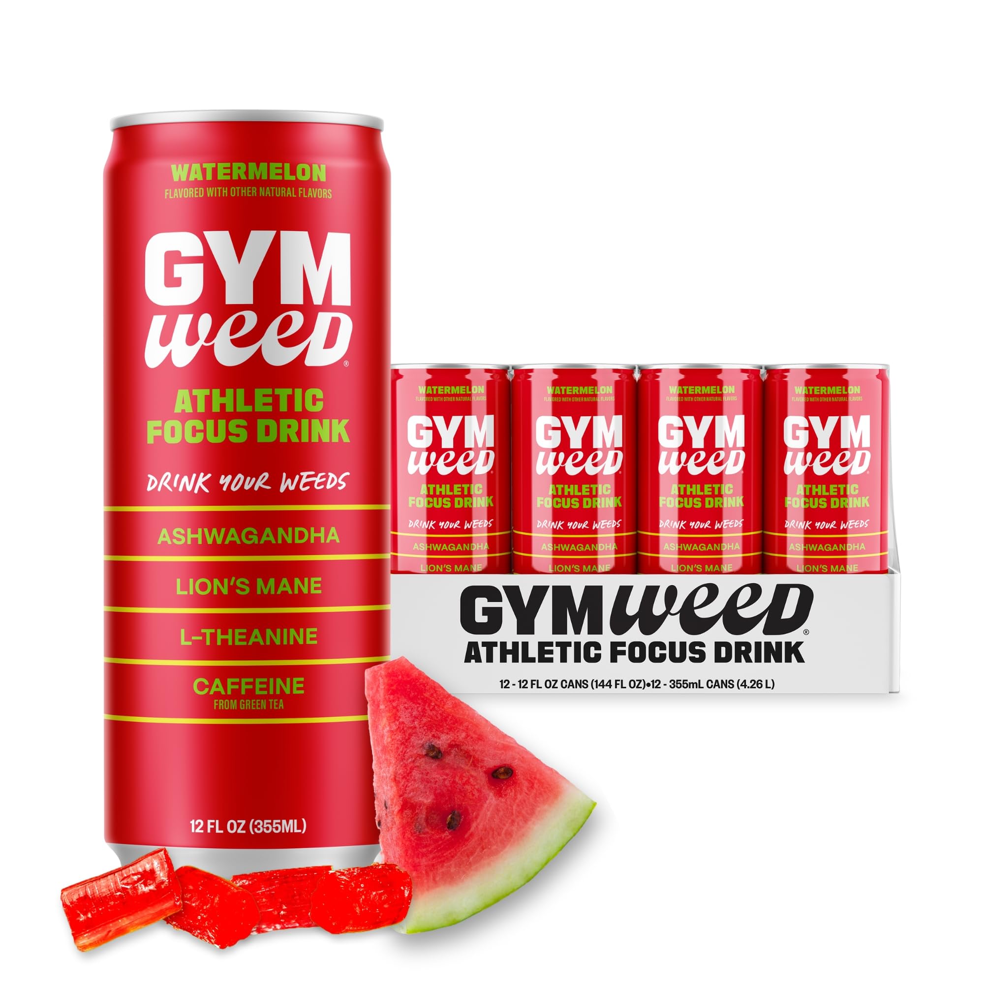 Amazon.com : GYM WEED Athletic Focus Drink with KSM-66 Ashwagandha