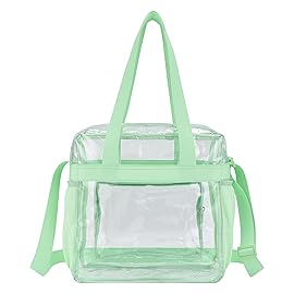 Oraben Clear Bag for Stadium Events 12x6x12 Clear Tote Bag for Women Sports Fan Tote Transparent Lunch Bag for Work Concert