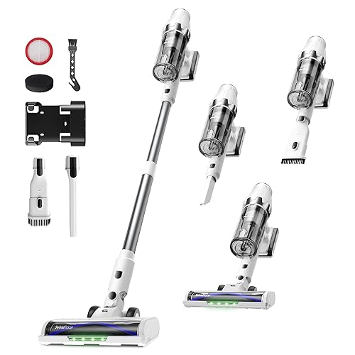 ElecKeys Cordless Vacuum Cleaner, 580W 48KPA 65Mins Vacuum Cleaners for