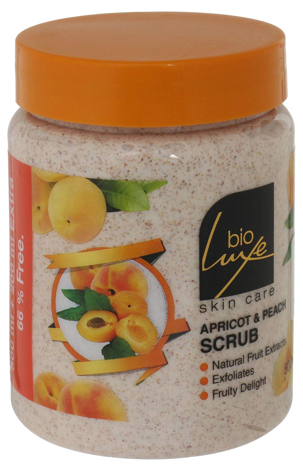 Bio Luxe Apricot and Peach Scrub, 500 ml
