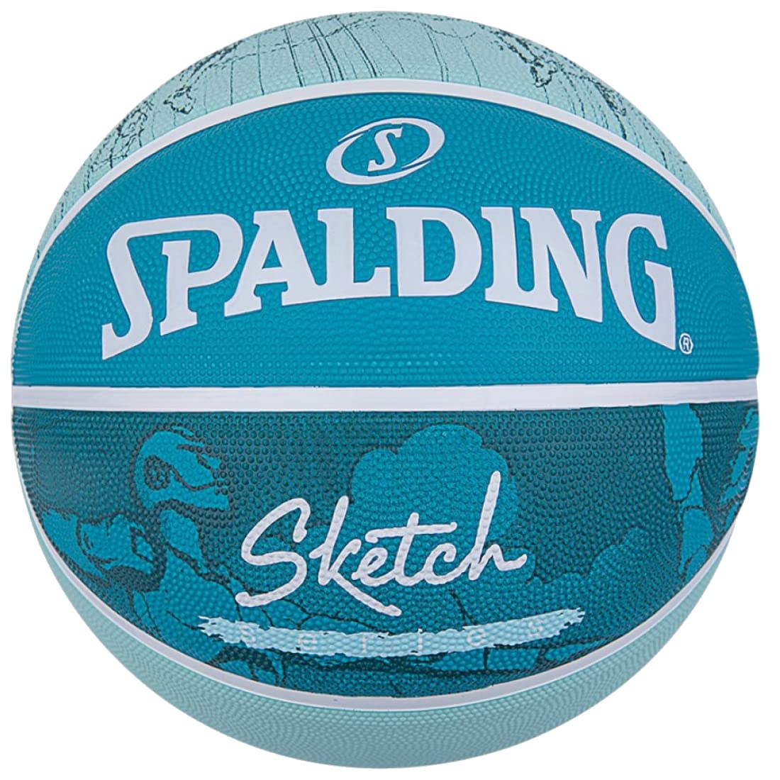 Spalding 8 Panel Rainbow Rubber Moulded Indoor/Outdoor Basketball