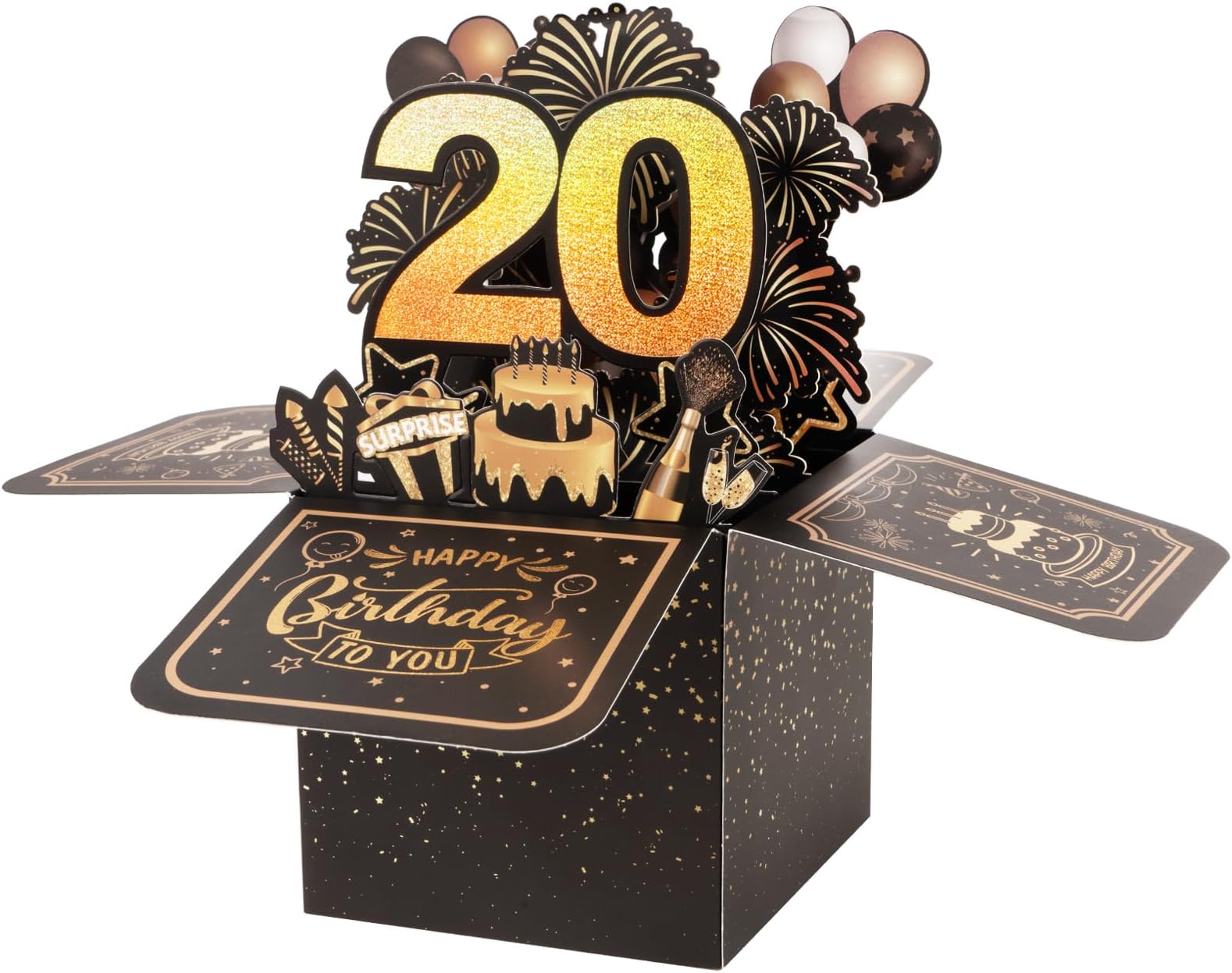 LINPOPUP®, LIN17531, Carte POP UP - Carte D'anniversaire 3D