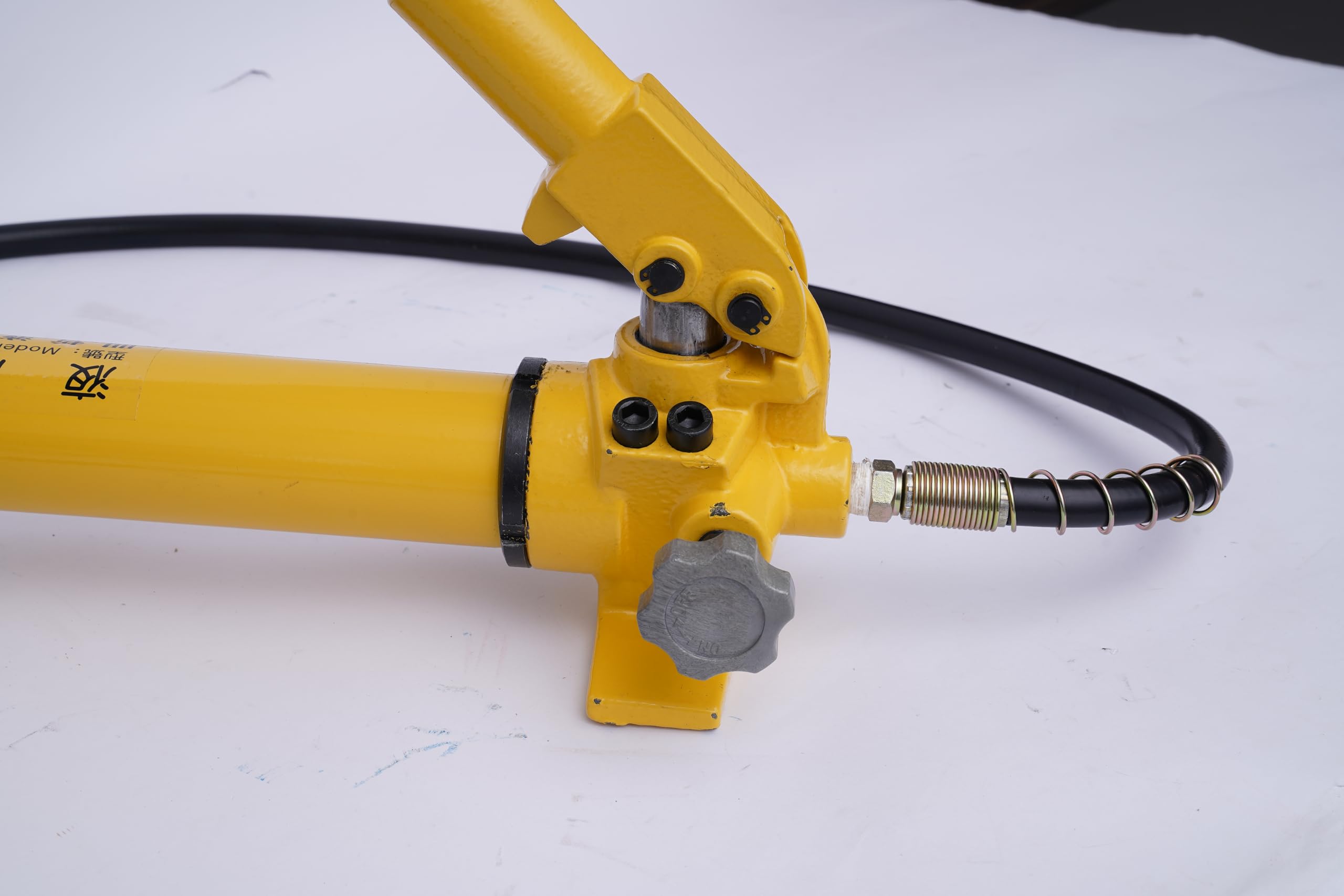 Hydraulische Handpumpe Hydraulikhandpumpe Mit Schlauch Manometer Manuel Hydraulik Hydraulikpumpe Hydraulikzylinder Manual Hand Hydraulic Pump Manuelle Druckpumpe 3/8″ 700Bar 350Cc 10,000Psi