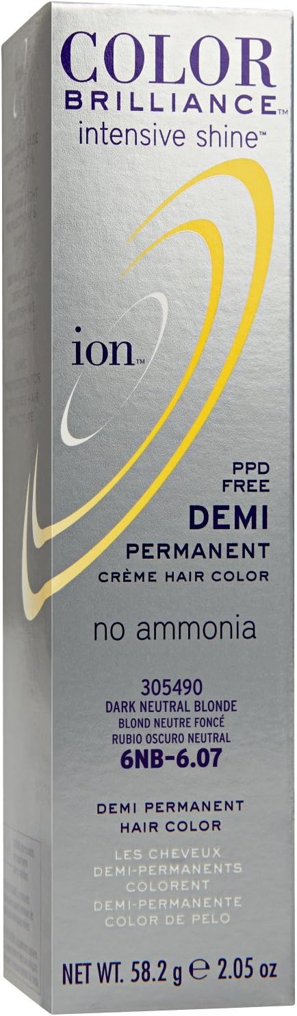 Intensive Shine 6NB Dark Neutral Blonde Demi Permanent Creme Hair Color