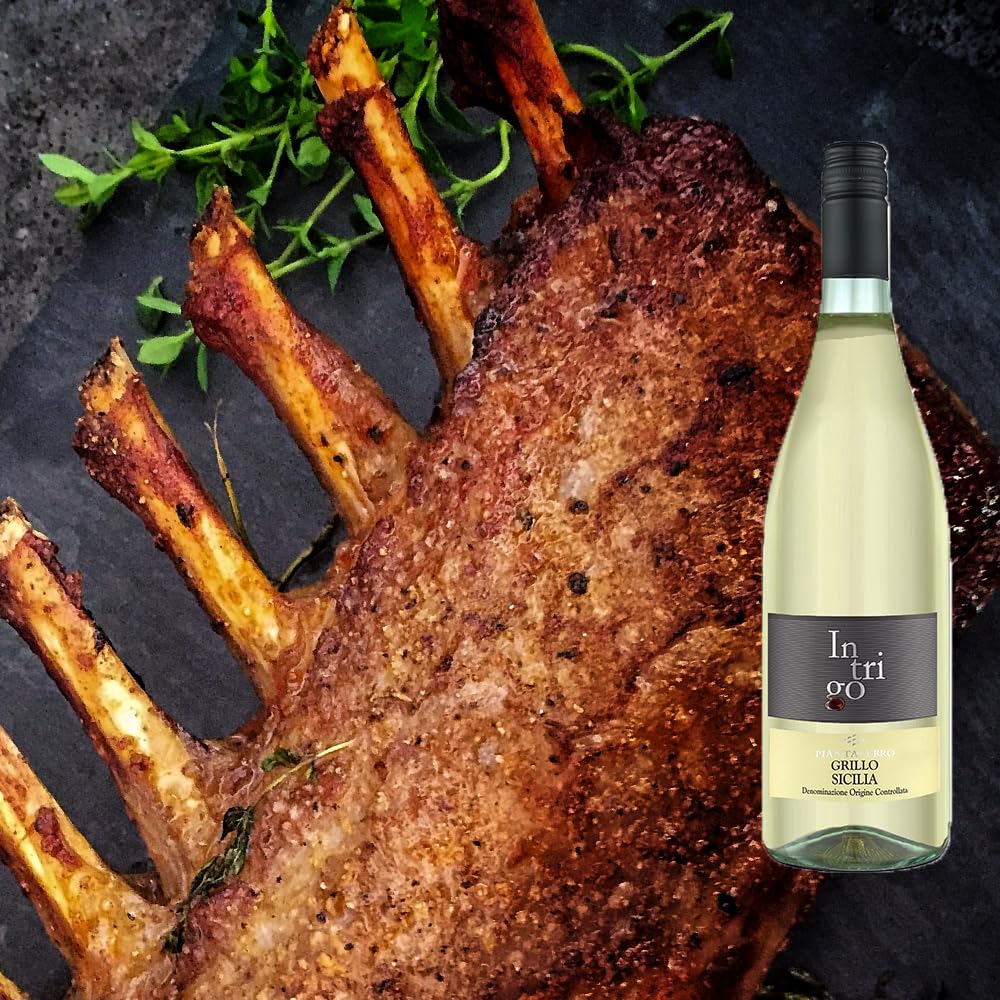Intrigo Grillo Sicilia, trocken, sortenreines Weinpaket + VINOX Winecards (6x0,75l)