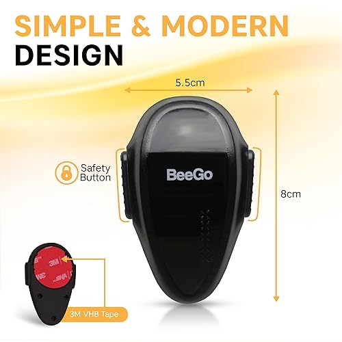 Miniatura 3 de BeeGo - Cerradura para horno de seguridad infantil galardonado pestillo de puerta de horno autoadhesivo a prueba de bebés, cerradura de seguridad