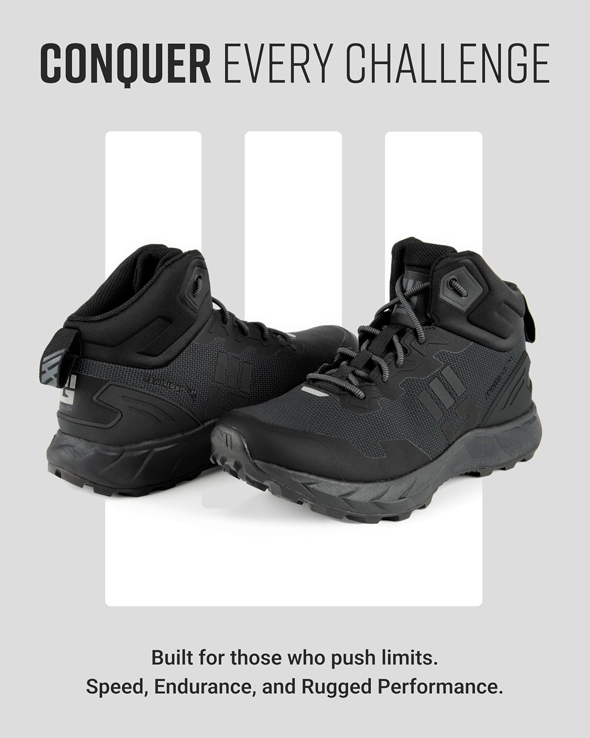 MudGear Speed Ruck - Rucking Black Tactical Boots Men and Women, Military Boots Men, Combat Boots Men, Tactical Shoes for Men, Men's Military & Tactical Boots