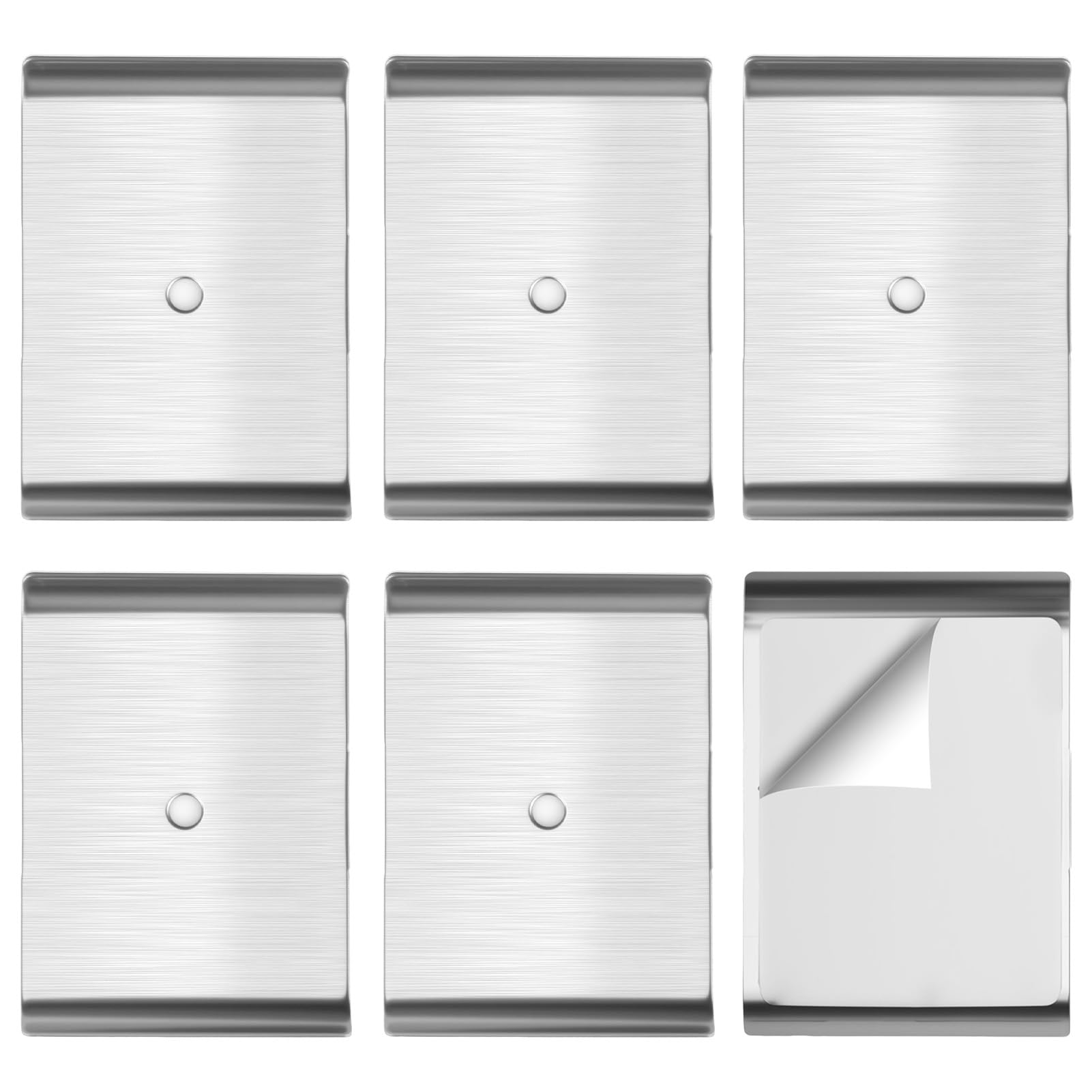 12 Pack Under Cabinet Light Metal Adhesive Strips for Magnetic LED Lights, Replacement Iron Plates Sticky Mounting Brackets for Closet Kitchen Wardrobe Counter Lighting Holders (Not Magnetic) — Amazon image 13