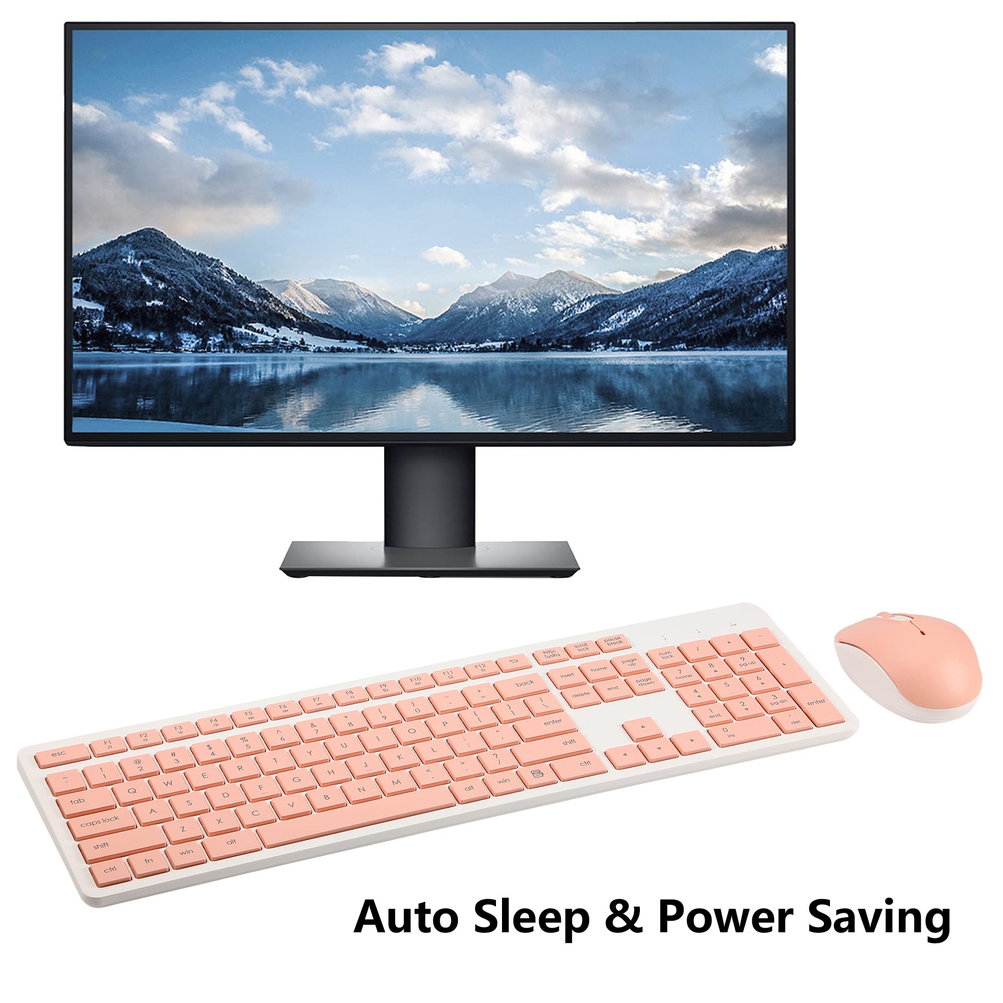 Amazon | ワイヤレスキーボードとマウスのコンボ、2.4Gサイレント