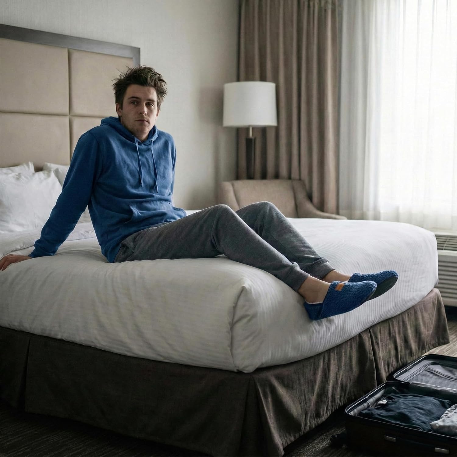 XIHALOOK House Slippers for Women Men Cozy Sock Shoes with Soft Rubber Sole Slip On for Indoor/Outdoor - Image 2