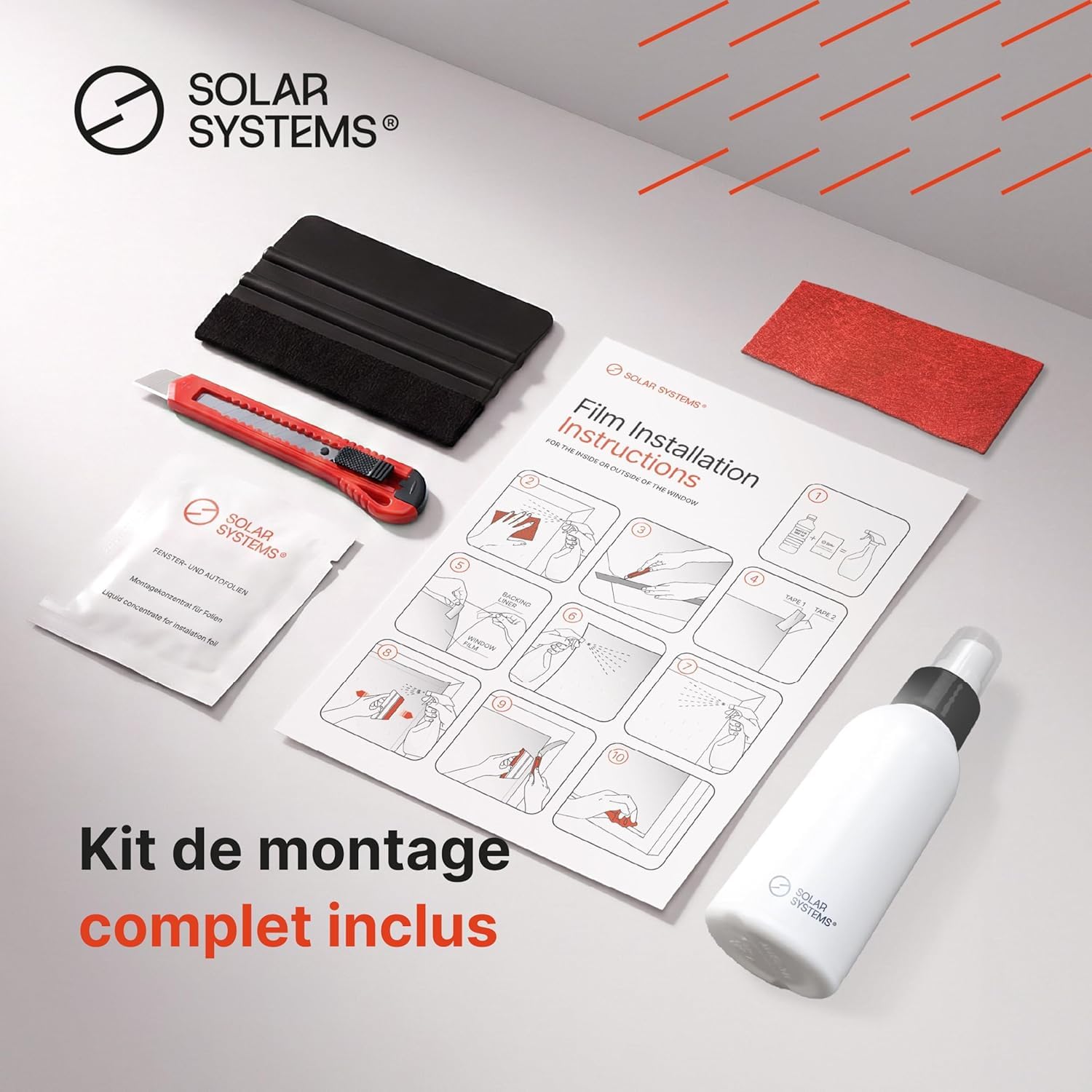 Solar Systems Film Thermique Fenêtre Spectra 75x100 cm | Revêtement nano-céramique. Pour fenêtres & baies vitrées. Isolation thermique hiver, anti-chaleur & transparent.
