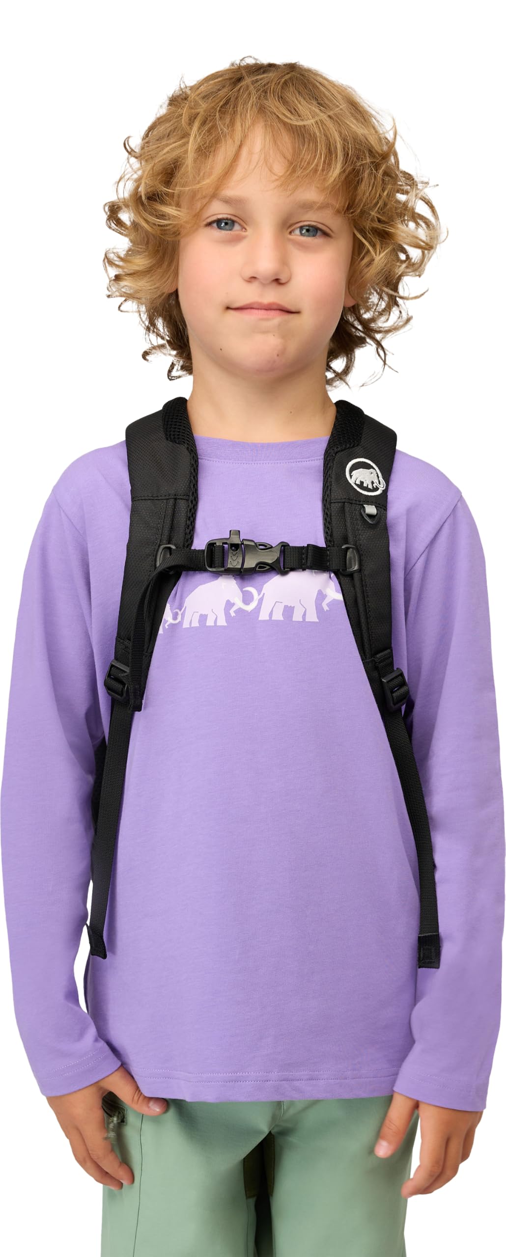 Mammut First Zip 4 - Mochila de senderismo para niñas y niños, para niños de 2 a 9 años, con bonito juguete suave, 4 l, color negro
