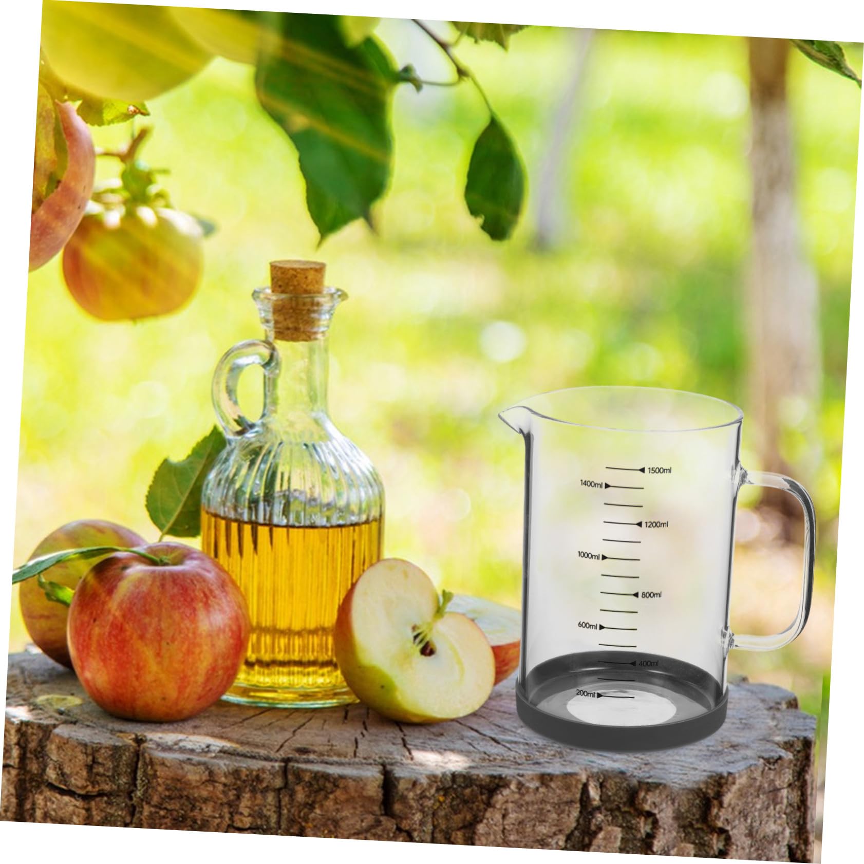 Verre Doseur en Verre 1500ml à Poignée pour Mesurer Liquides | Graduations Lisibles, Versement Facile, Usage la Cuisine et Hôtels, Nettoyage Simple