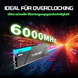AGI UD858 TURBOJET RGB DDR5 RAM 32Go (2x16Go) 6000MHz CL30, Mémoire de Bureau Gaming Haute Performance, Compatible avec Intel XMP 3.0 & AMD Expo, Kit de Mémoire PC - Noir - 3