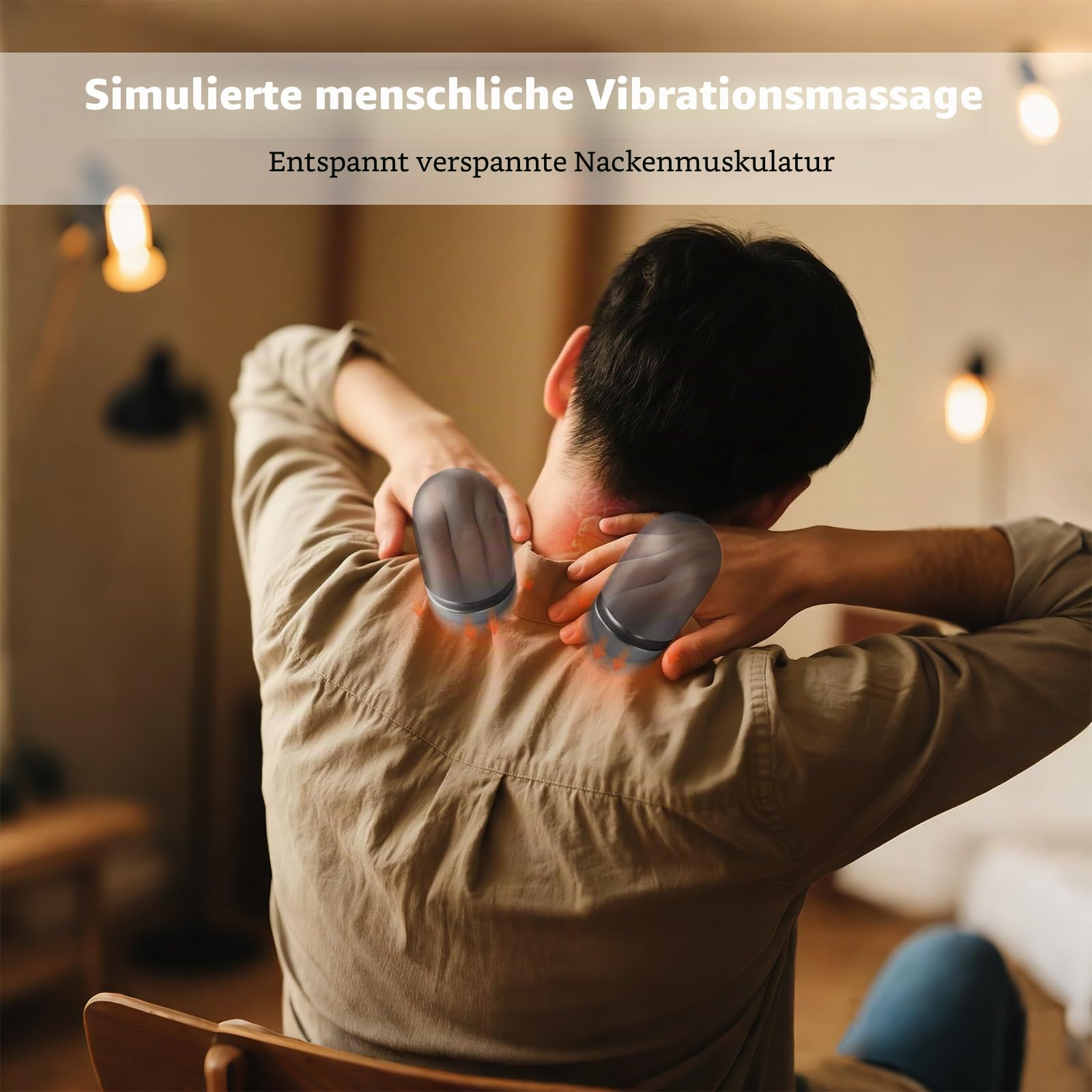 Nackenmassagegerät Elektrisch mit Wärme, 2026 Uptodate 3-in-1 Nackenmassagekissen, Entspannungskissen für Nacken Zervikales Massagekissen, Pillow Massage Neck Hump, 3 Modi (Grau)