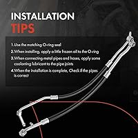 Vista 6 de A-Premium Conjunto de manguera de succión y descarga de A/C compatible con Chevrolet C1500/C2500/C3500/K2500/K3500 1992 7.4L