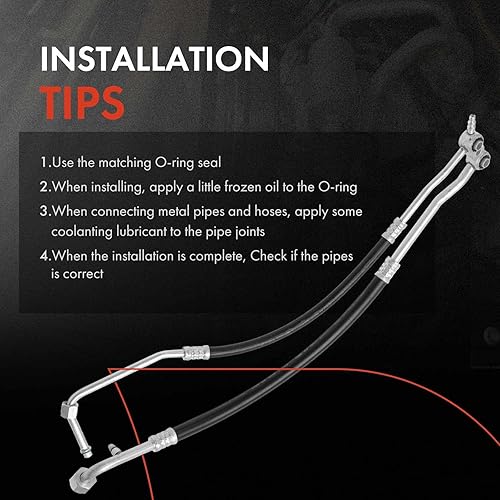 Miniatura 6 de A-Premium Conjunto de manguera de succión y descarga de AC compatible con Chevrolet C1500C2500C3500K2500K3500 1992 7.4L