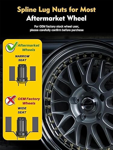 Vista 54 de MIKKUPPA Tuercas de llanta M12x1.25 – Repuesto para Nissan Altima 1993-2022, Nissan Máxima 1988-2022, Subaru Forester 1997-2023 Rueda de repuesto 20