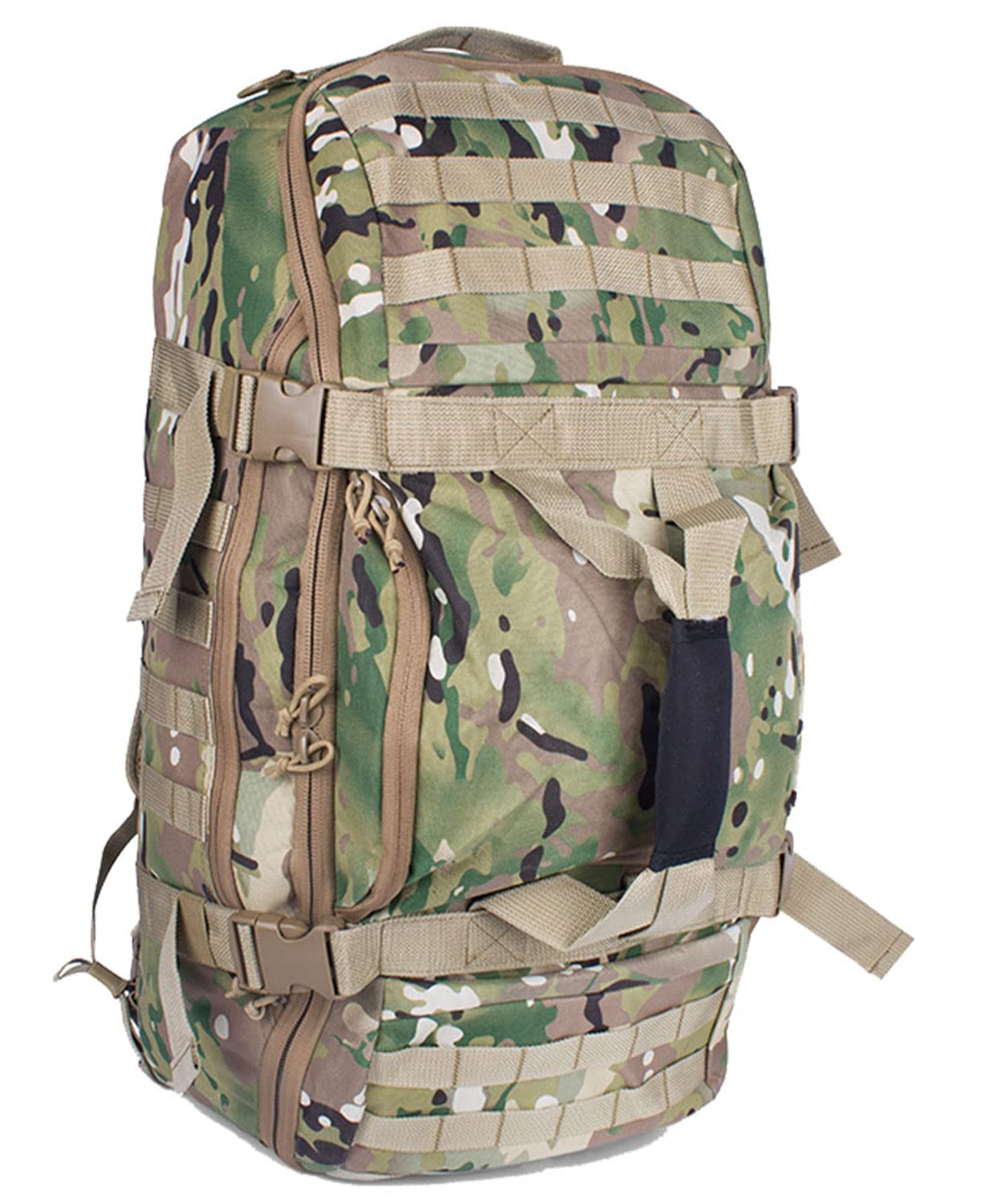 Miramrax Travel Duffle Bag Backpack for Men - Large Tactical Bags Weekender Gym Bag for Overnight Traveling Military Workout Deployment Sports (Camo, 80L)