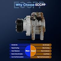 Vista 4 de ECCPP Compresor de CA 2002-2009 para Chevrolet Trailblazer para GMC Envoy para Saab 9-7x para Oldsmobile Bravada 4.2L Compresor de aire