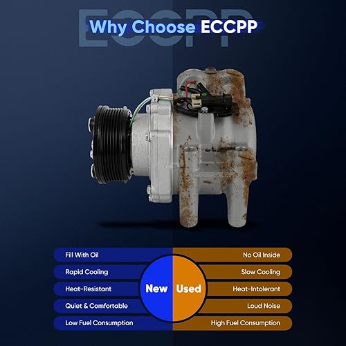 Miniatura 4 de ECCPP Compresor de CA 2002-2009 para Chevrolet Trailblazer para GMC Envoy para Saab 9-7x para Oldsmobile Bravada 4.2L Compresor de aire