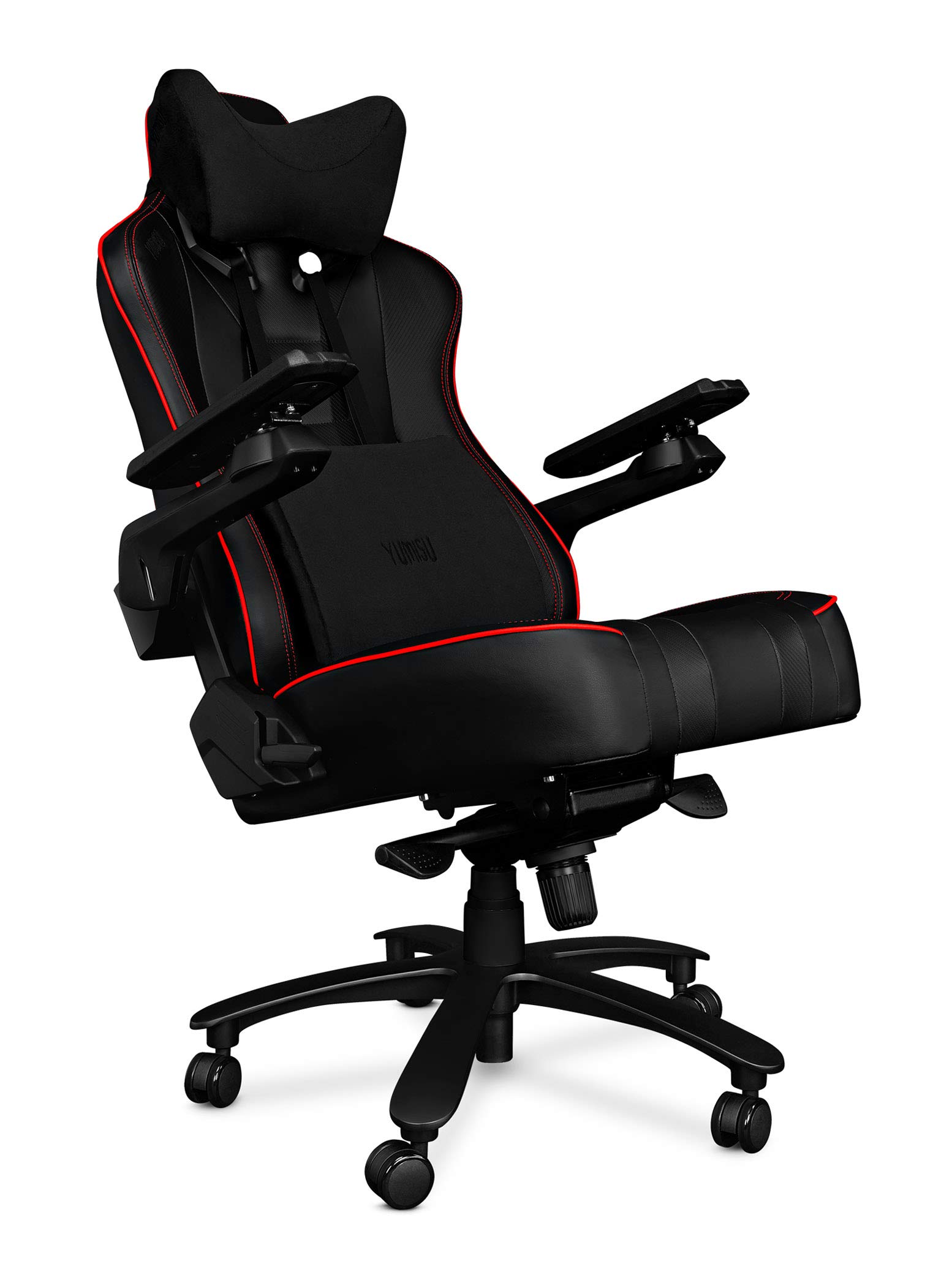 Buy YUMISU 2049 Gaming Chair Black/Red Robust Reinforced Aluminium