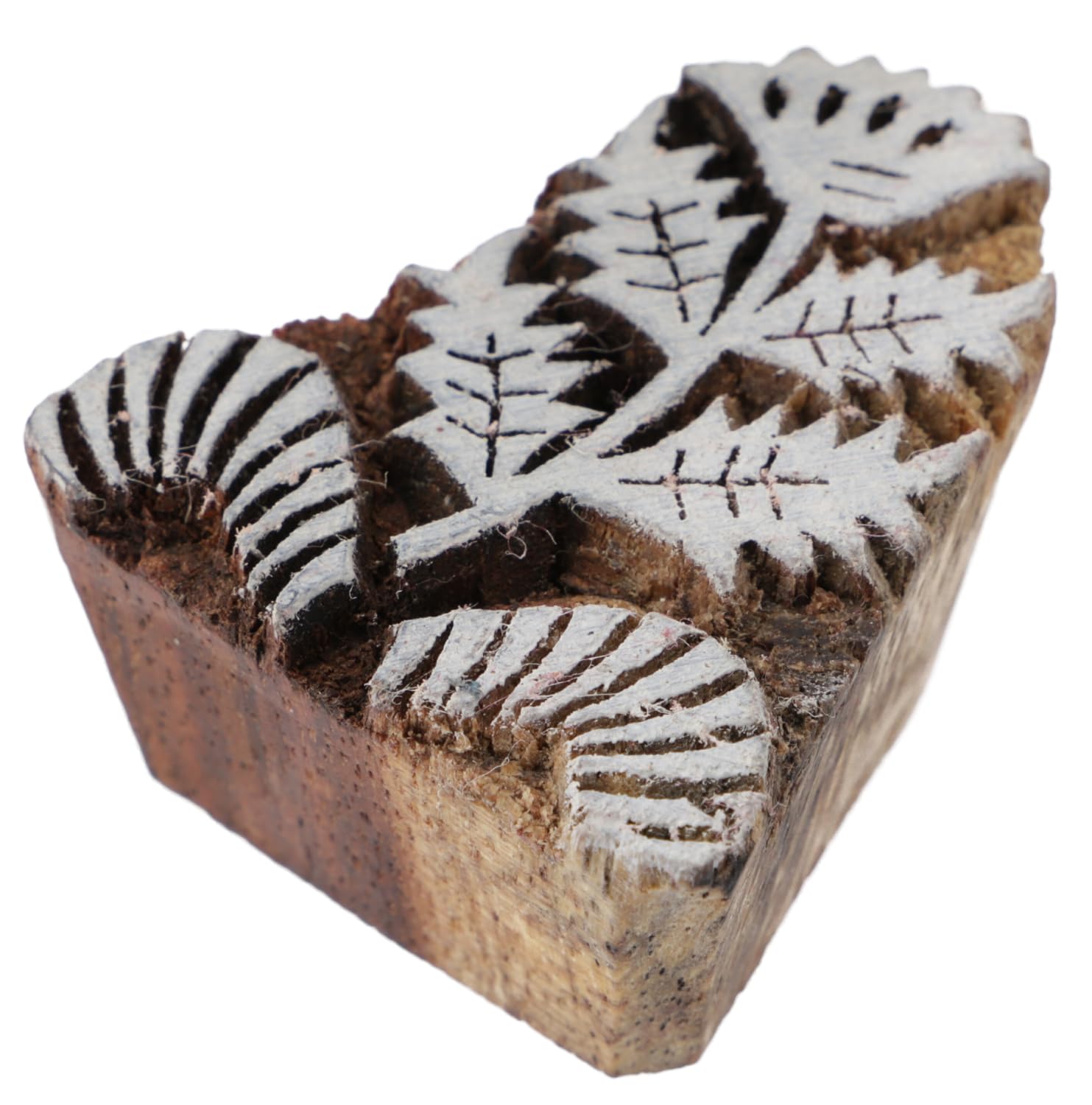 GURU SHOP Holz Stoffdruckstempel - Blume, 4x5 cm