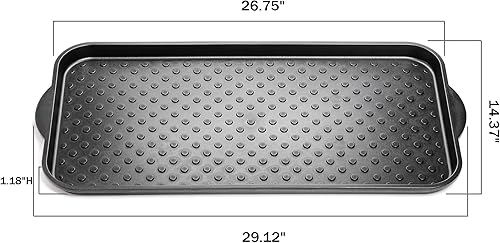 Miniatura 2 de Kingrol 3 Pack Boot Trays, Waterproof Shoe Mats for Entryway Indoor, Multi-Purpose Trays for Boots, Shoes, Garden, 29 x 14.3 Inch