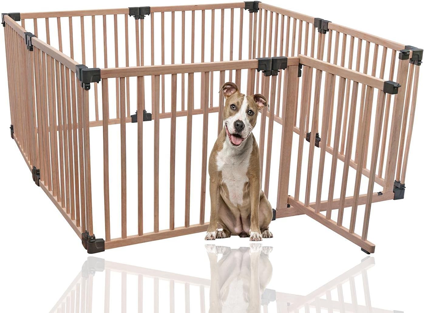 Safetots Premium Wooden Pet Pen and Puppy Training Pen, 160cm x 160cm