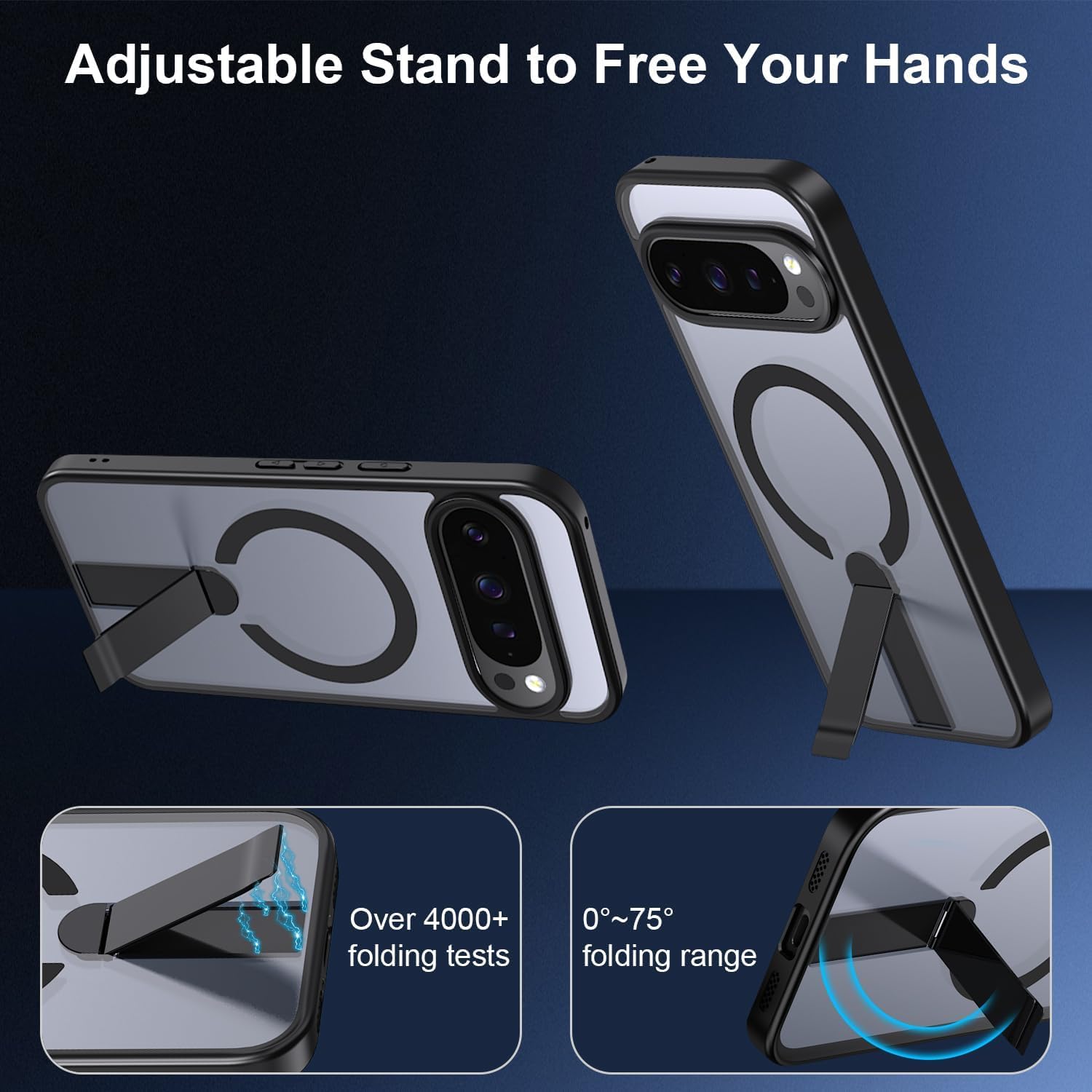QYFCOU Cover Magnetica per Google Pixel 10/Pixel 10 Pro Custodia con Supporto Compatibile con MagSafe, Protezione Antiurto di Livello Militare Cellulare Case- Trasparente QYFCOU Cover Magnetica per Google Pixel 10/Pixel 10 Pro Custodia con Supporto Compatibile con MagSafe, Protezione Antiurto di Livello Militare Cellulare Case- Trasparente